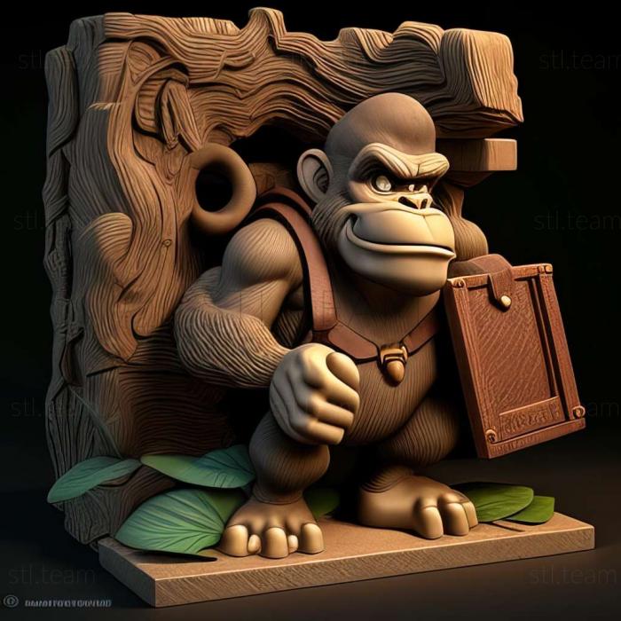 3D model Donkey Kong Country game (STL)